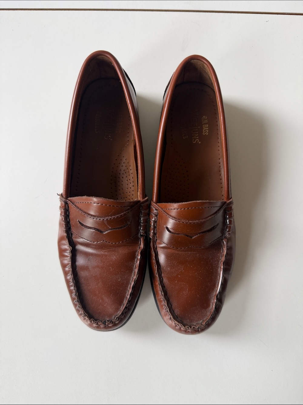 G.H. Bass & Co. Brown Leather Penny Loafers